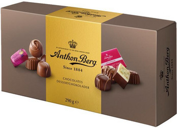 Продуктови Категории Шоколади Anthon Berg Любим микс в подаръчна опаковка 290 гр